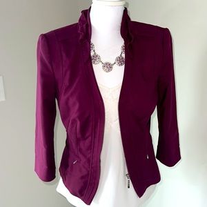 WHBM Burgundy Blazer
